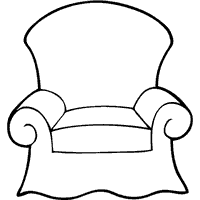 A chair is a kind of furniture for sitting, consisting of a back, and sometimes arm rests, commonly for use by one person. Reading Chair Coloring Pages Surfnetkids
