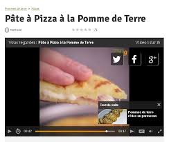 Recette Pate A Pizza A La Pomme De Terre En Video Recette Pate A Pizza Pomme De Terre Pomme