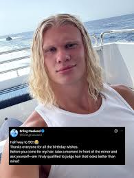 Haaland celebrating his 25th birthday.. 👀 😂