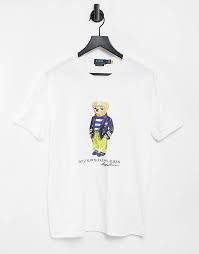 Polo Ralph Lauren Nautical Bear Print T Shirt In White Asos