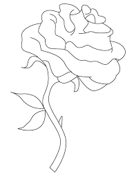 Single Rose Coloring Page Rose Coloring Pages Single Rose Coloring Pages