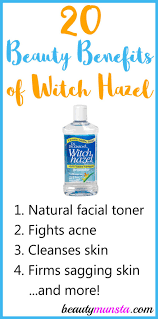 Some blogs say that one of the uses for witch hazel is to prevent hair loss and stimulate growth due to its vasoconstrictive properties, meaning it narrows blood vessels. 20 Beauty Benefits Of Witch Hazel For Skin Hair More Beautymunsta Free Natural Beauty Hacks And More