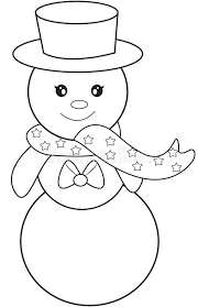 This picture is of snowman. Snowman Coloring Page Stock Illustration Illustration Of Characters 52168699