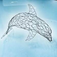 Maybe you would like to learn more about one of these? Wire Dolphin é‡é‡'ç´°å·¥ã‚¤ãƒ«ã‚« Wire Sculpture Wire Art Art