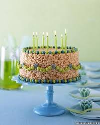 Birthday Cake Rice Krispie Treats Nutrition No Bake Birthday Cake Recipe Rice Crispy Cake Homemade Birthday Cakes Cupcake Cakes