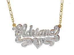 Double Name Plate Name Plate Name Necklace Nameplate Etsy Name Necklace Personalized Jewelry Necklace