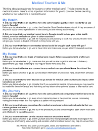 We did not find results for: Promoting Social Responsibility Amongst Health Care Users Medical Tourists Perspectives On An Information Sheet Regarding Ethical Concerns In Medical Tourism Philosophy Ethics And Humanities In Medicine Full Text