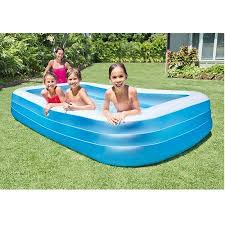 Intex Inflatable Swim Center Family Lounge Pool 120 X 72 X 22 Walmart Com Inflatable Pool Family Lounge Pool Pool Lounge
