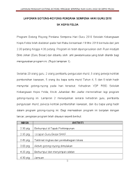 Gotong royong di sekolah = 1. Laporan Program Gotong Royong