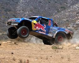 Bj Baldwin Toyota Trophy Truck Menzies Motosports Conquer Baja In The Red Bull Trophy Truck Beating Robby Gordon Trophy Truck Trucks Off Road Truck Racing