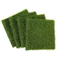 The cushions requires larger sheets of fake grass, but you could still achieve a similar result with lots of small patches instead. Synthetic Grass 4 Pack Artificial Lawn Fake Grass Patch Pet Turf Garden Pets Outdoor Decor Non Slip Turf Green 12 X 0 25x 12 Inches Walmart Com Walmart Com