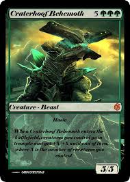 Craterhoof Behemoth Proxy Great For Commander Vintage Casual Dragons Of Tarkir Mtg Magic Cards Mtg Magic The Gathering Cards