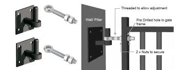 Install the metal hinges to the posts and to the gate, while a friend hold everything into place. How To Install Garden Or Side Gate Fit Metal Gates Evador