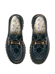 Grenson bethany tasseled leather loafers ($345) imagine how cute these would look with socks. Gucci Gg Velvet Lug Sole Loafer In Blue Lyst