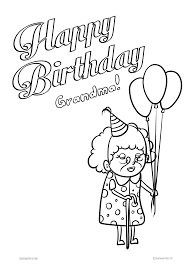 Download or print happy birthday grandma coloring page for free plus other related happy birthday coloring page. M0iujvbwf0rbfm