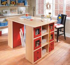 Every craft room needs a functional work table. Modular Craft Table Woodworking Project Woodsmith Plans