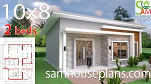 Maybe you would like to learn more about one of these? Small House Plans 10x8 With 2 Bedrooms Shed Roof Samhouseplans