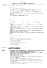 I am a dedicated civil engineer with eight years of experience in project management and risk assessment. Senior Project Engineer Resume Samples Velvet Jobs