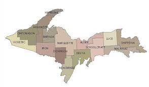 Upper Peninsula County Map Upper Peninsula Counties: 15 Places Where Yoopers Live