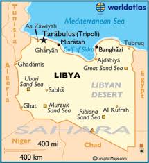 Libya is bordered by the mediterranean sea, tunisia and algeria to the libya is one of nearly 200 countries illustrated on our blue ocean laminated map of the world. Libya Maps Facts Libya Map Geography