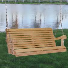 La cypress swings are unfinished and offer you the ability to choose your method of finishing. Cypress 4 Ft Hanging Porch Swing Outdoor Furniture Lehman S