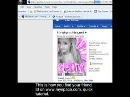 How To Find Your Friend Id On Myspace.com(: - Youtube