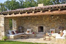 Covered Pool Terrace Patio Exterieur Maisons Campagnardes Maison En Pierre