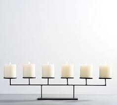 Row Centerpiece Pillar Candleholders Candle Centerpieces Dining Room Dining Table Candles Candleholder Centerpieces