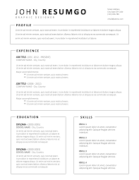 Read it, apply the advice, and your. Miltiades Simple Resume Template W Framed Parts Resumgo