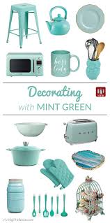 An Adventure In Mint Green Mint Green Kitchen Green Kitchen Decor Kitchen Accessories Decor
