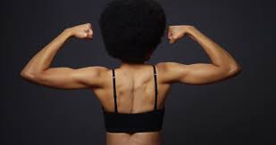 Some of the largest back muscles that most people are familiar with include the trapezius, latissimus dorsi, rhomboids, and erector spinae. Rear View Of Black Woman Stock Footage Video 100 Royalty Free 7351657 Shutterstock