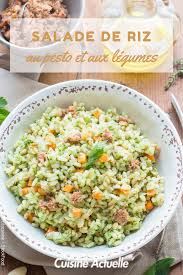 Salade De Riz Au Pesto Et Aux Legumes En 2020 Recettes De Cuisine Recette Recette De Plat