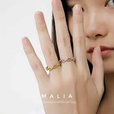 Malia Ring (925 Sterling Silver with 18K Gold Plating)