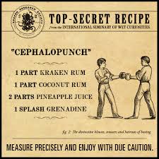 1 oz.) of rum….or 2 shots, depending on how much time you have on your hands to waste. The Kraken Rum On Twitter Today S Top Secret Recipe From The International Seminary For Wet Curiosities Http T Co 1gnaklhlzq