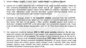 Many opportunities and doors open for you as you attain a degree from malaysia. Submit Dalam Bahasa Melayu Malaytata
