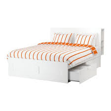 How to get the right bed frame. Ikea Queen Size Bed Frame With Storage Headboard White 18382 29298 122 Buy Online In Cayman Islands At Cayman Desertcart Com Productid 33854689