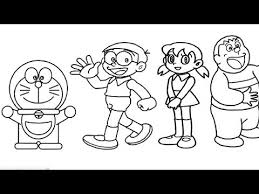 Nobita no shin kyōryū) adalah film yang akan datang. How To Draw Doraemon Nobita Shizuka Gian Suneo And Dorami Learn Drawing Kid Music Interesting Video