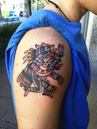 Quetzalcoatl aztec god tattoo design. Aztec Gods Tattoos Thewildtrens Com