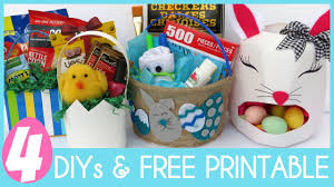 Discover personalized easter gifts for kids and unique easter decorations to make your celebrations even more special. 4 Diy Easter Baskets Free Easter Basket Gifts Printable Youtube