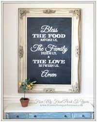 Creating A Dining Room Chalkboard Vintage Home Decor Chalkboard Diy Dining
