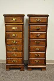 The top tall narrow dressers brands listed below will make it easy for you to select. Pair Of Vintage Cherry Traditional Tall Narrow 5 Drawer Lingerie Chests Dressers 1823225466