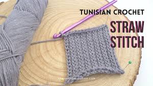 Tunisian crochet curling is a problem many of us deal with. Tunisian Crochet Straw Stitch A New Stitch Pattern Raffamusadesigns