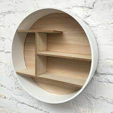 Maybe you would like to learn more about one of these? Large Retro White Wooden Round Wall Floating Shelving Storage Shelf Display Unit Ebay
