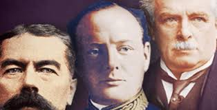 Churchill, Kitchener and Lloyd George"