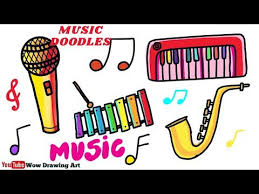 Music love music is life live music good music my music lyric quotes lyrics world music day international day. Draw Music Doodles And Musical Instruments Easy Wow Drawing Tutorial World Music Day Drawing Youtube Drawing Tutorial Doodles World Music Day