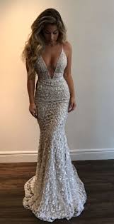 Mermaid Prom Dresses Silver Wedding Dresses Long Wedding Dresses With Beaded Beading Spa Stunning Prom Dresses Spaghetti Strap Prom Dress Straps Prom Dresses