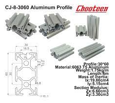 Alloy 6063 T5 Anodized Aluminum Extrusion 3060 T Slot Industrial Aluminum Profile Aluminum Extrusion Extrusion Aluminum