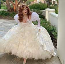 Giselle Wedding Dress Enchanted Film Disney Character Etsy Enchanted Wedding Dress Enchanted Dress Mermaid Style Wedding Dress