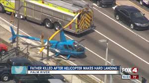 Army helicopter that crashed over waters off florida during a routine night training mission were presumed dead. Helicopter Crashes Onto Busy Tampa Highway Rotor Blade Hits Truck Killing Passenger