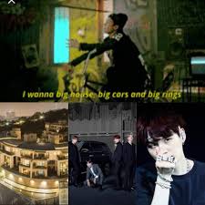 I Wanna Big House Big Cars And Big Rings Pin By Htc One On Bts Quotes Bts Quotes Big Rings Fictional Characters
